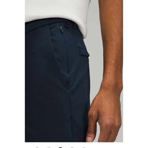 LULULEMON Commission Slim Fit Warpstreme Pant 32x31 Navy Blue Stretch Golf - Picture 4 of 11
